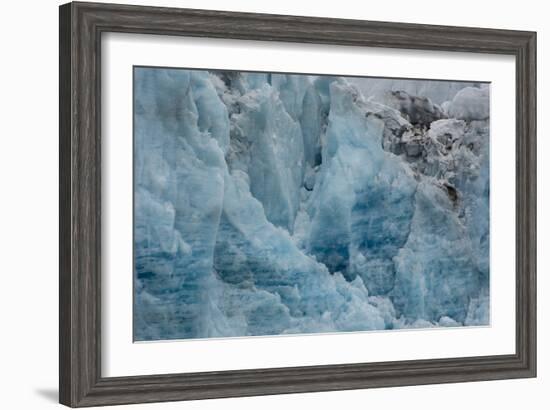 Norway. Svalbard. Spitsbergen. Hornsund. Brepollen. Edge of a Glacier-Inger Hogstrom-Framed Photographic Print