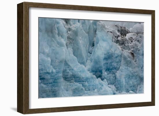 Norway. Svalbard. Spitsbergen. Hornsund. Brepollen. Edge of a Glacier-Inger Hogstrom-Framed Photographic Print