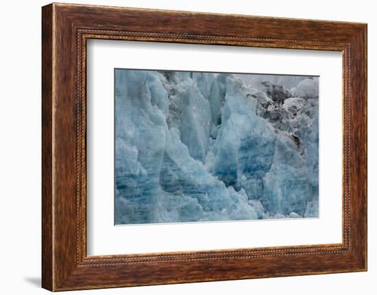 Norway. Svalbard. Spitsbergen. Hornsund. Brepollen. Edge of a Glacier-Inger Hogstrom-Framed Photographic Print