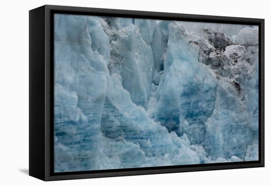 Norway. Svalbard. Spitsbergen. Hornsund. Brepollen. Edge of a Glacier-Inger Hogstrom-Framed Premier Image Canvas