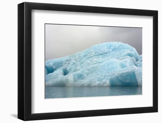 Norway. Svalbard. Spitsbergen. Hornsund. Brepollen. Icebergs Patterns-Inger Hogstrom-Framed Photographic Print