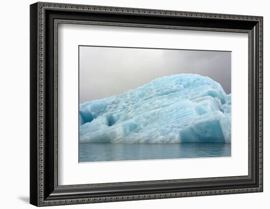 Norway. Svalbard. Spitsbergen. Hornsund. Brepollen. Icebergs Patterns-Inger Hogstrom-Framed Photographic Print