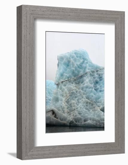 Norway. Svalbard. Spitsbergen. Hornsund. Brepollen. Icebergs Patterns-Inger Hogstrom-Framed Photographic Print