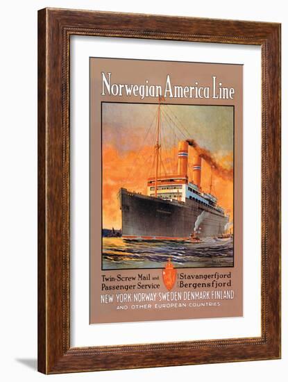 Norwegian-America Cruise Line-null-Framed Art Print