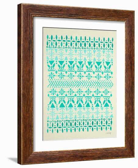 Norwegian Blue on Cream-Cat Coquillette-Framed Giclee Print