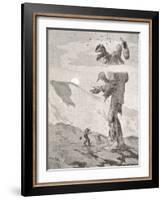 Norwegian Giant Little Fred and the Giant Beggar-Theodor Kittelsen-Framed Photographic Print