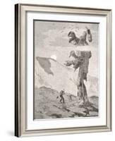 Norwegian Giant Little Fred and the Giant Beggar-Theodor Kittelsen-Framed Photographic Print
