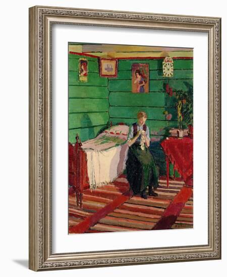 Norwegian Interior, 1913 (Oil on Canvas)-Harold Gilman-Framed Giclee Print