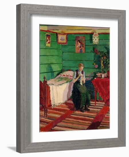 Norwegian Interior, 1913 (Oil on Canvas)-Harold Gilman-Framed Giclee Print