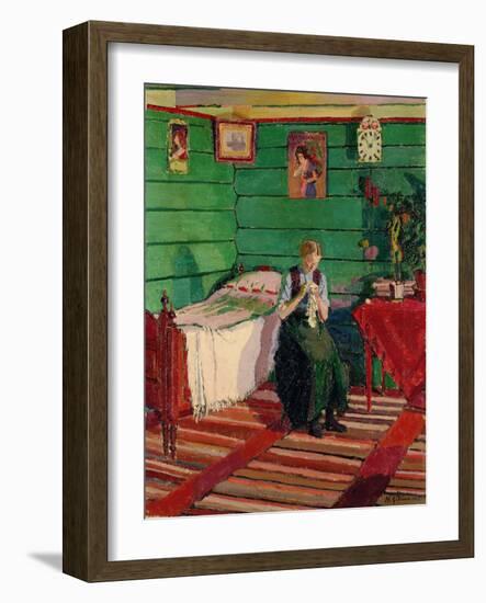 Norwegian Interior, 1913 (Oil on Canvas)-Harold Gilman-Framed Giclee Print