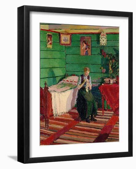 Norwegian Interior, 1913 (Oil on Canvas)-Harold Gilman-Framed Giclee Print