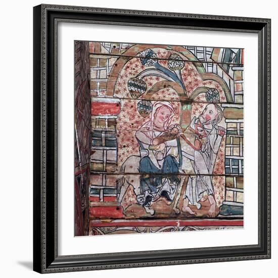 Norwegian painting of the flight to Egypt, 13th century. Artist: Unknown-Unknown-Framed Giclee Print