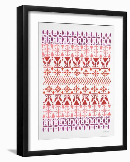 Norwegian Red on White-Cat Coquillette-Framed Giclee Print