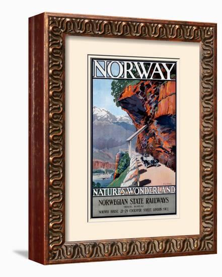 Norwegian State Railways-null-Framed Art Print