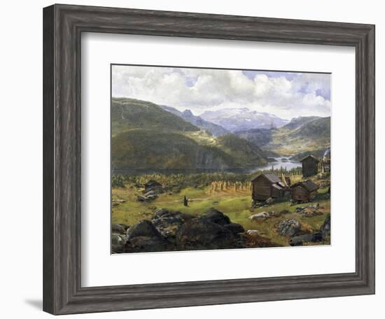 Norwegian Valley-Johan Christian Clausen Dahl-Framed Giclee Print