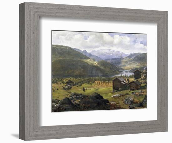 Norwegian Valley-Johan Christian Clausen Dahl-Framed Giclee Print