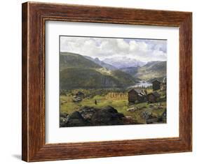 Norwegian Valley-Johan Christian Clausen Dahl-Framed Giclee Print