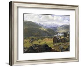 Norwegian Valley-Johan Christian Clausen Dahl-Framed Giclee Print