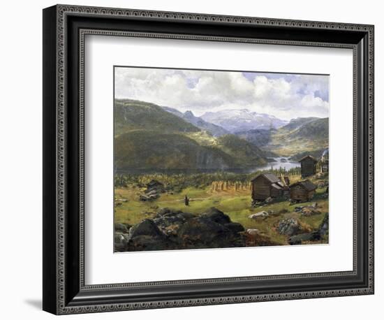 Norwegian Valley-Johan Christian Clausen Dahl-Framed Giclee Print