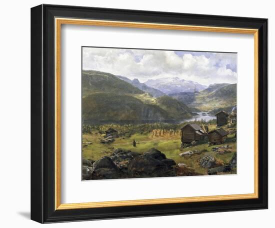 Norwegian Valley-Johan Christian Clausen Dahl-Framed Giclee Print