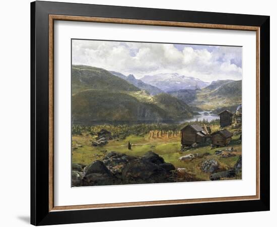 Norwegian Valley-Johan Christian Clausen Dahl-Framed Giclee Print
