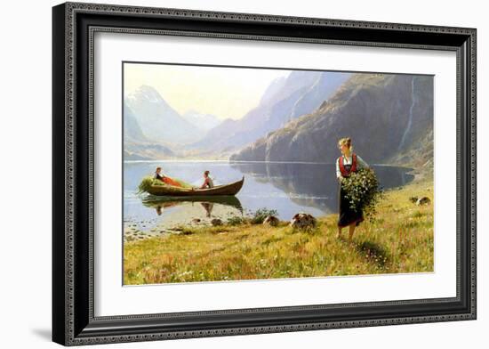 Norweigian Viking Fjord Western Norway-Hans Andreas Dahl-Framed Art Print