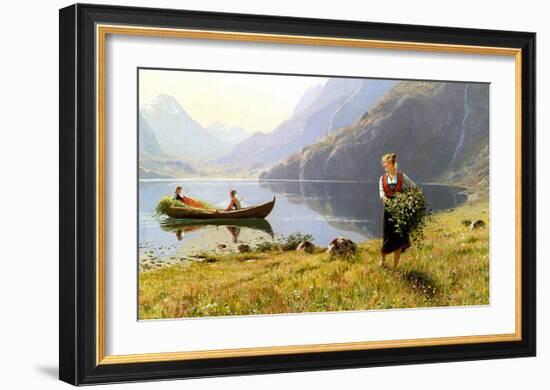 Norweigian Viking Fjord Western Norway-Hans Andreas Dahl-Framed Art Print