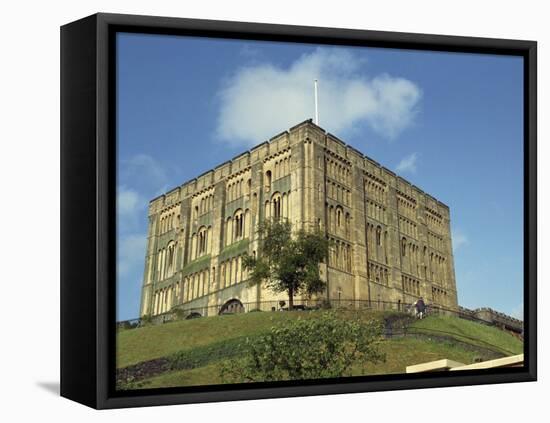 Norwich Castle, Norwich, Norfolk, England, United Kingdom, Europe-Charcrit Boonsom-Framed Premier Image Canvas