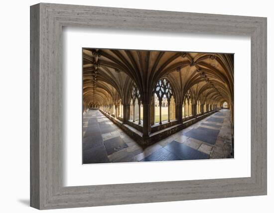 Norwich Cathedral Cloisters, Holy and Undivided Trinity Anglican Cathedral in Norwich-Neale Clark-Framed Photographic Print