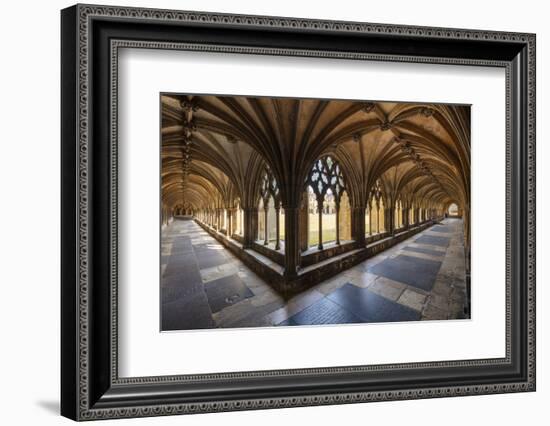 Norwich Cathedral Cloisters, Holy and Undivided Trinity Anglican Cathedral in Norwich-Neale Clark-Framed Photographic Print