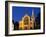 Norwich Cathedral Floodlit at Dusk, Norwich, Norfolk, England, United Kingdom, Europe-Mark Sunderland-Framed Photographic Print