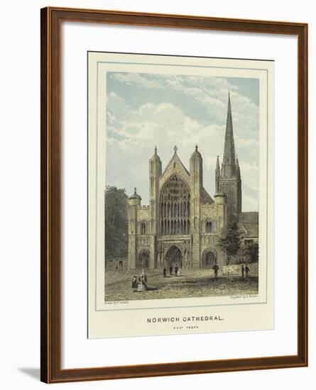 Norwich Cathedral, West Front-null-Framed Giclee Print