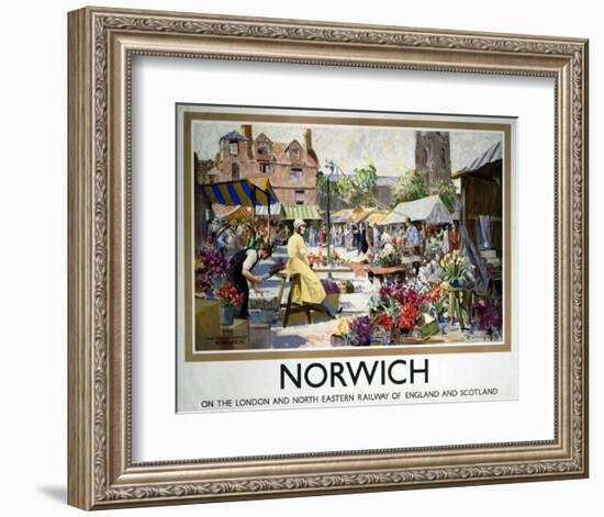 Norwich Market-null-Framed Art Print