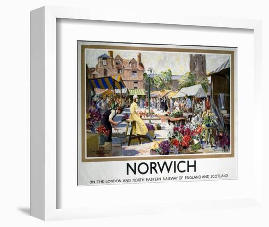 Norwich Market-null-Framed Art Print