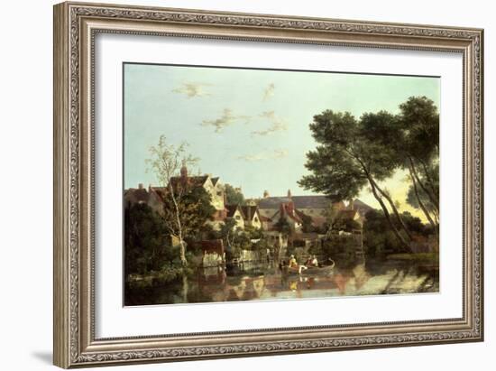 Norwich River, Afternoon, C.1812-19-John Crome-Framed Giclee Print