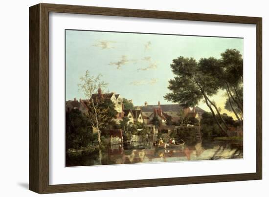 Norwich River, Afternoon, C.1812-19-John Crome-Framed Giclee Print