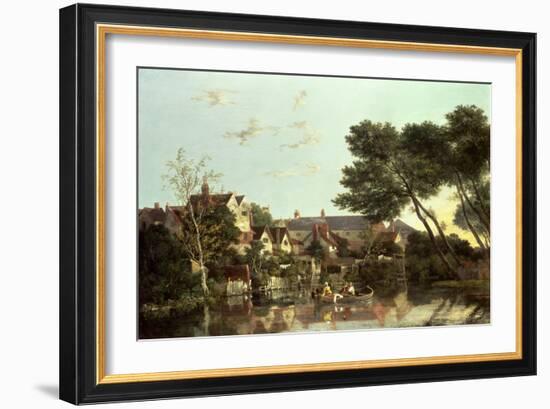 Norwich River, Afternoon, C.1812-19-John Crome-Framed Giclee Print