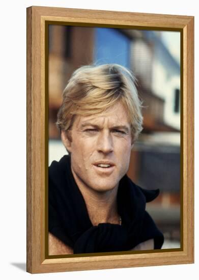 Nos plus Belles Annees THE WAY WE WERE by Sydney Pollack with Robert Redford, 1973 (photo)-null-Framed Stretched Canvas