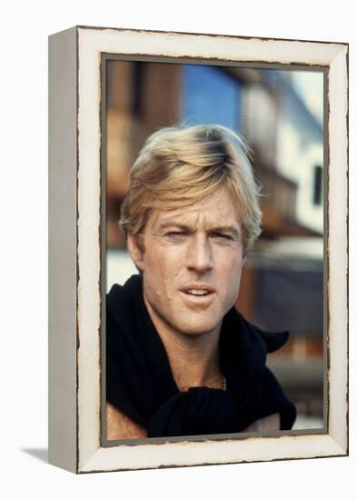 Nos plus Belles Annees THE WAY WE WERE by Sydney Pollack with Robert Redford, 1973 (photo)-null-Framed Stretched Canvas