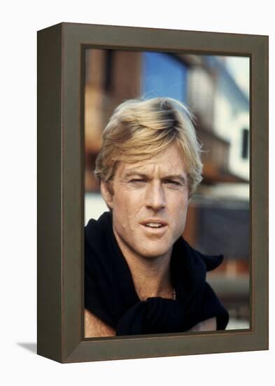Nos plus Belles Annees THE WAY WE WERE by Sydney Pollack with Robert Redford, 1973 (photo)-null-Framed Stretched Canvas