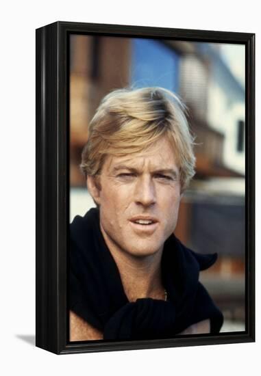 Nos plus Belles Annees THE WAY WE WERE by Sydney Pollack with Robert Redford, 1973 (photo)-null-Framed Stretched Canvas