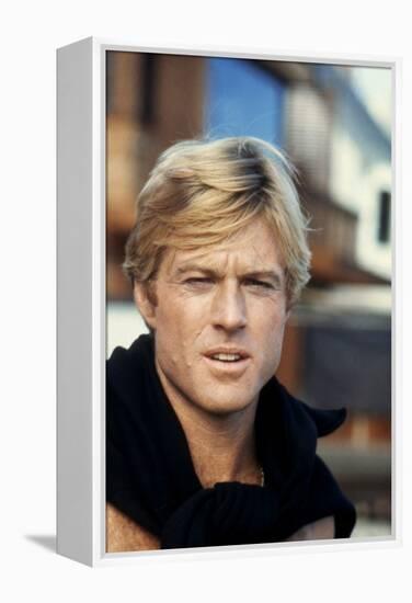 Nos plus Belles Annees THE WAY WE WERE by Sydney Pollack with Robert Redford, 1973 (photo)-null-Framed Stretched Canvas