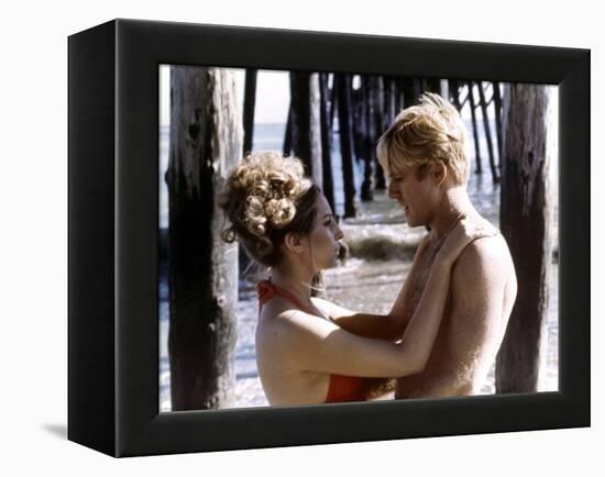 Nos plus Belles Annees THE WAY WE WERE by Sydney Pollack with Robert Redford and Barbra Streisand,-null-Framed Stretched Canvas