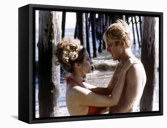 Nos plus Belles Annees THE WAY WE WERE by Sydney Pollack with Robert Redford and Barbra Streisand,-null-Framed Stretched Canvas