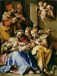 Holy Family with Saints Anne, Catherine of Alexandria, and Mary Magdalene, c.1560-9-Nosadella-Premier Image Canvas