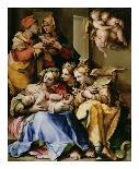 Holy Family with Saints Anne, Catherine of Alexandria, and Mary Magdalene, c.1560-9-Nosadella-Laminated Giclee Print