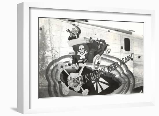 Nose Art, Buck Benny Rides Again-null-Framed Art Print