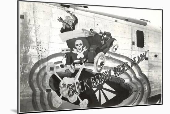 Nose Art, Buck Benny Rides Again-null-Mounted Art Print