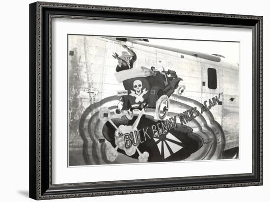 Nose Art, Buck Benny Rides Again-null-Framed Art Print