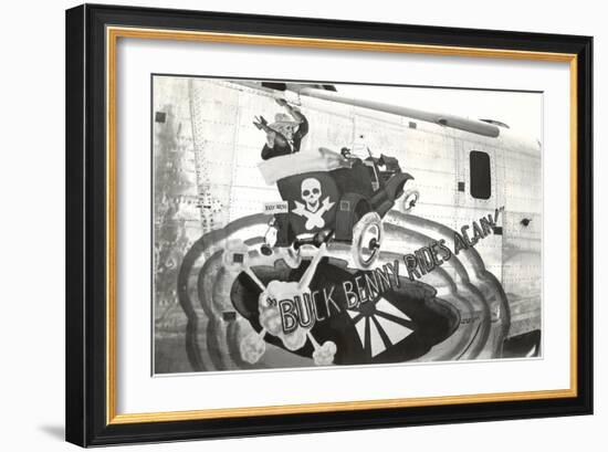 Nose Art, Buck Benny Rides Again-null-Framed Art Print